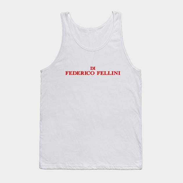 Di Federico Fellini Tank Top by Solenoid Apparel
